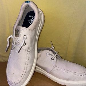 Women’s Sperry Seacycled Captains Moc Slip On Sneaker Ivory Size 10